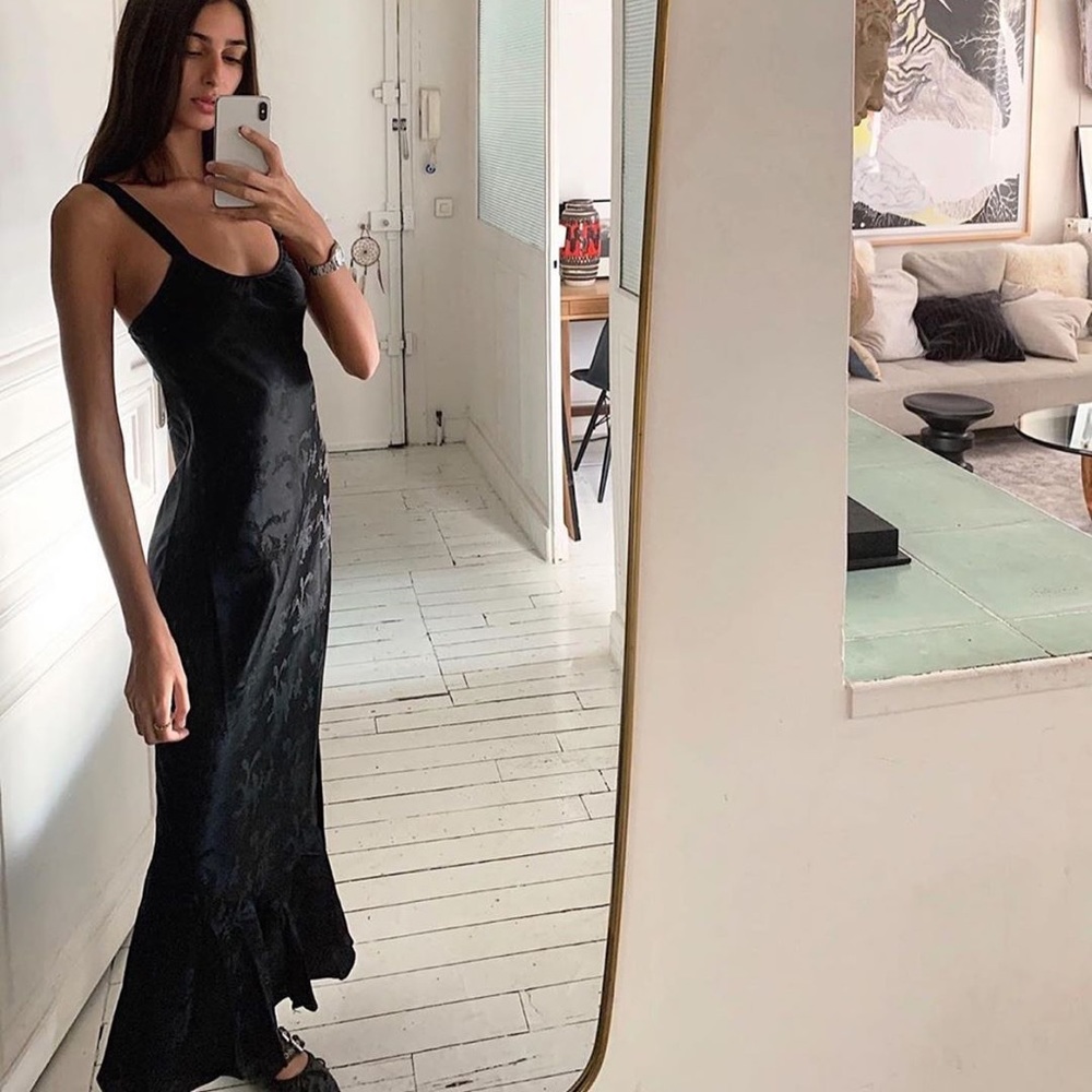 Realisation Par Allegra dress in black dragon